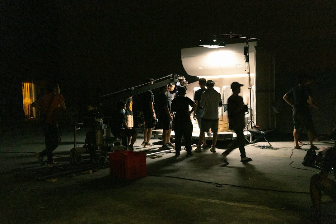 behind the scenes film set